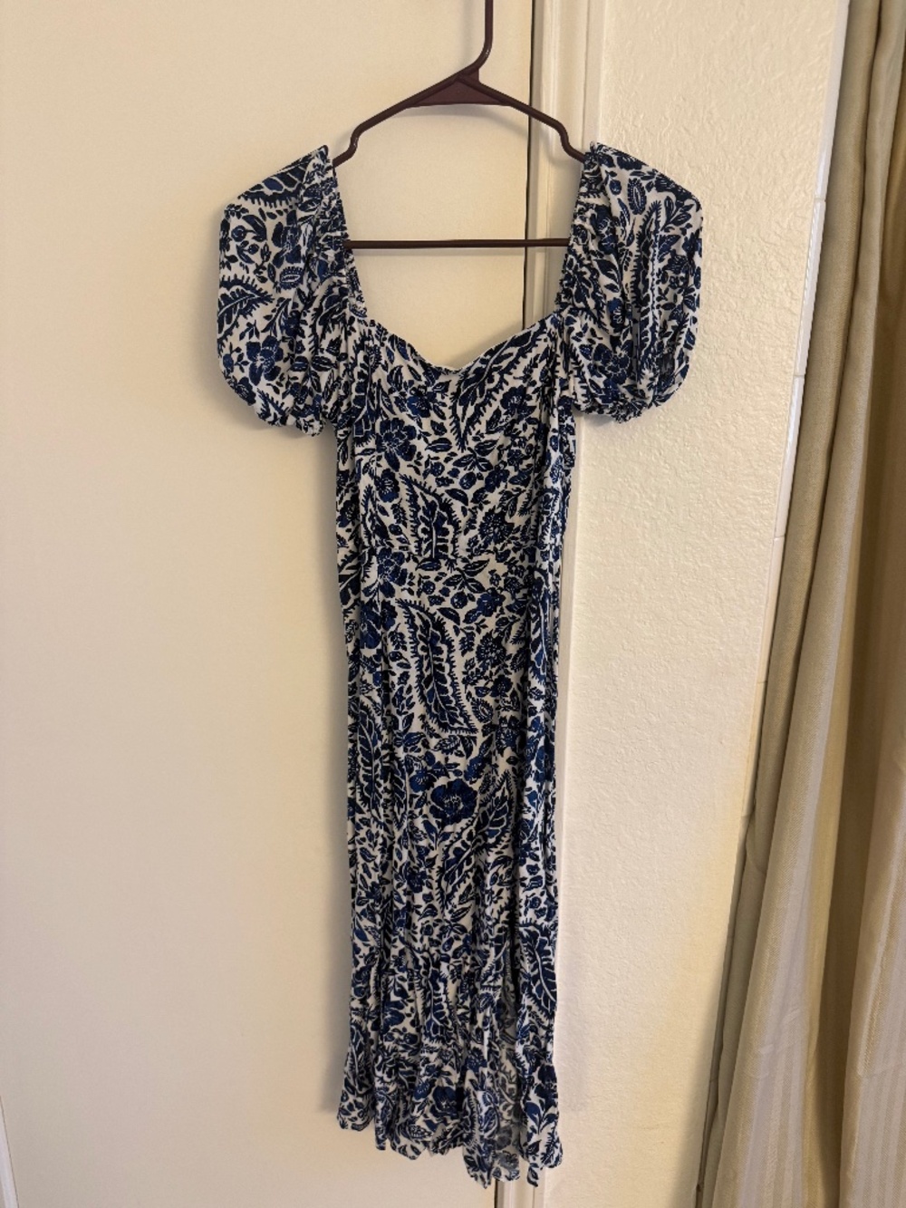 Blue midi dress